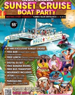 Gran Canaria Summer Sunset Cruise Boat Party
